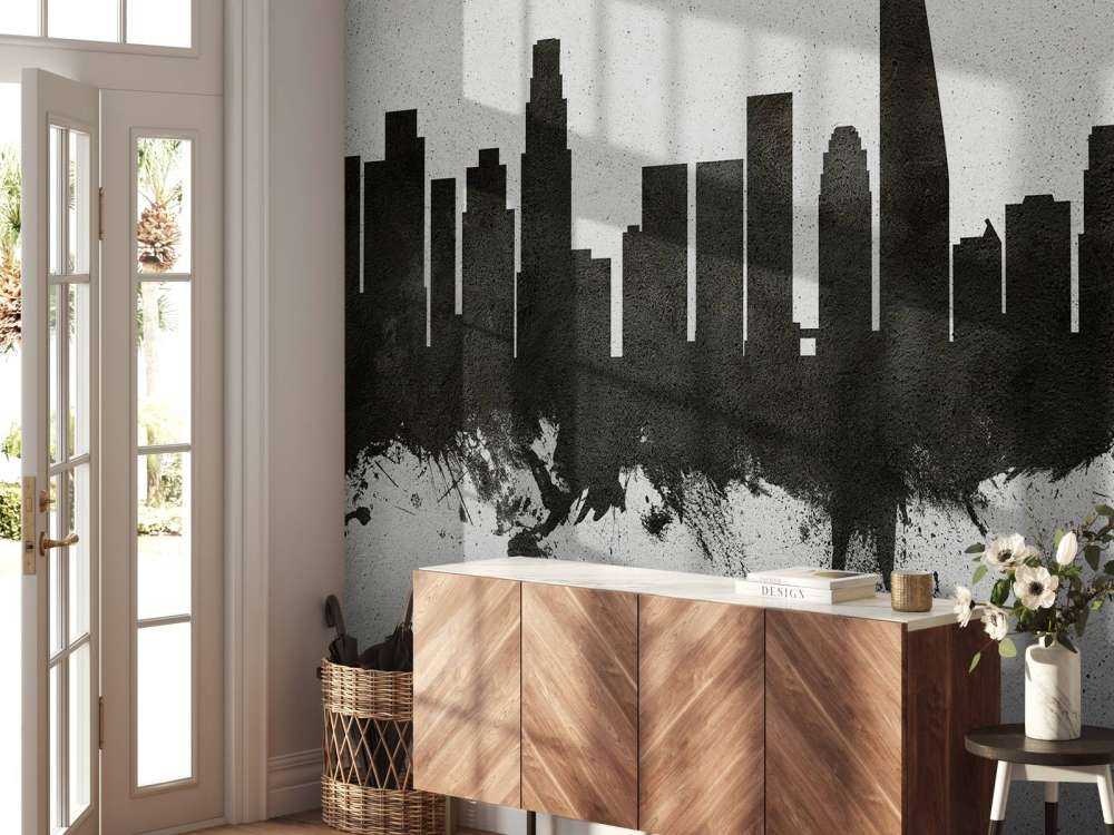 Aquarelle skyline, Los Angeles