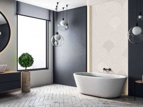 Arches et courbes Boho - beige neutre