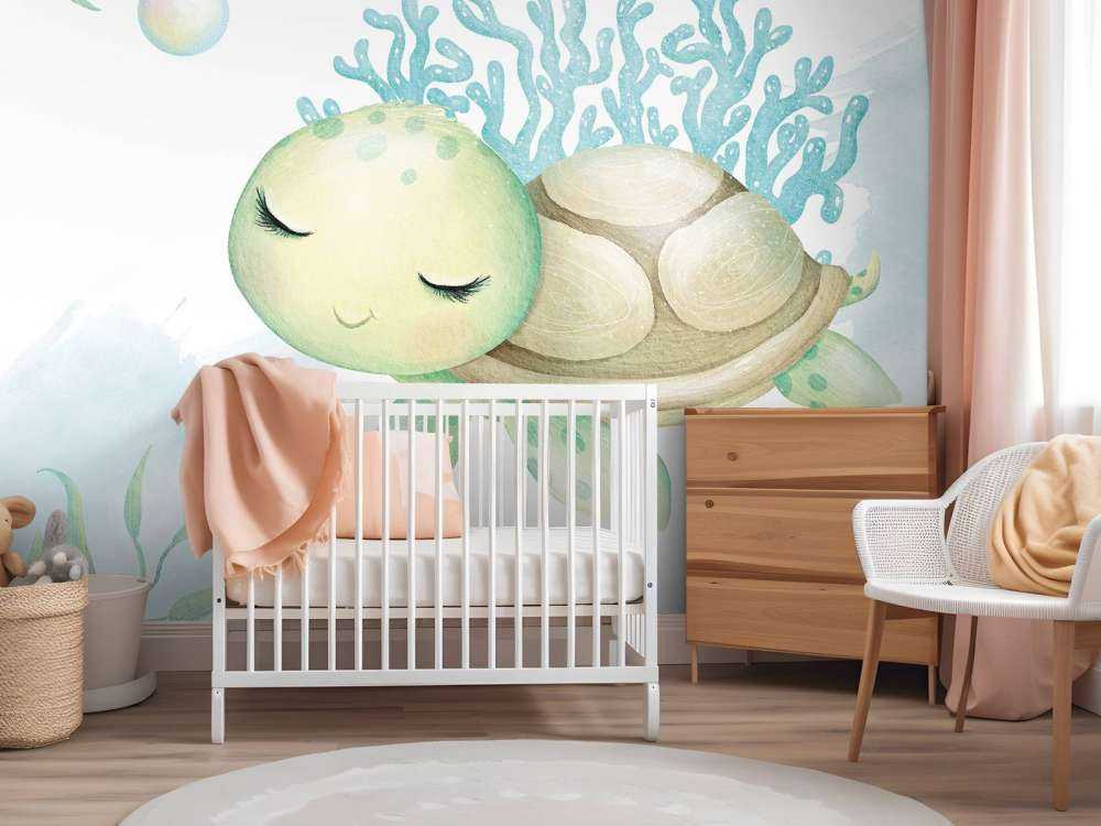 Maman tortue et son petit