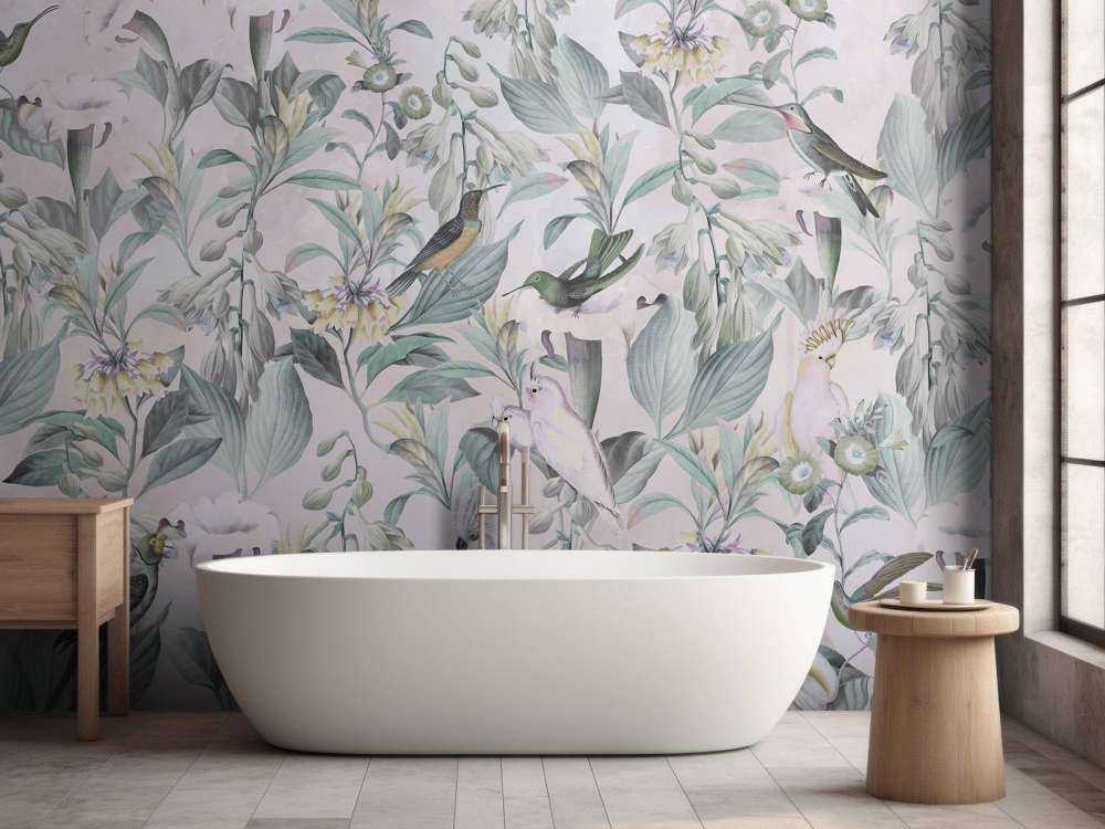 Chant d'oiseau éthéré en fleurs - Élégance atténuée