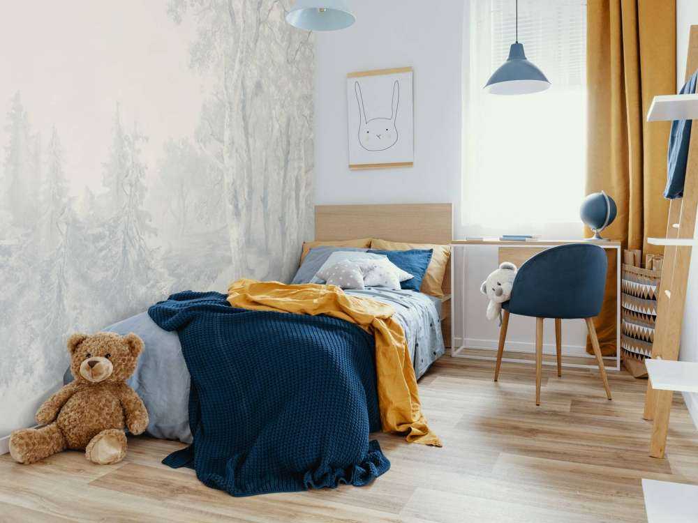Paysage forestier bleu #1