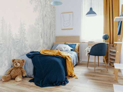 Paysage forestier bleu #1