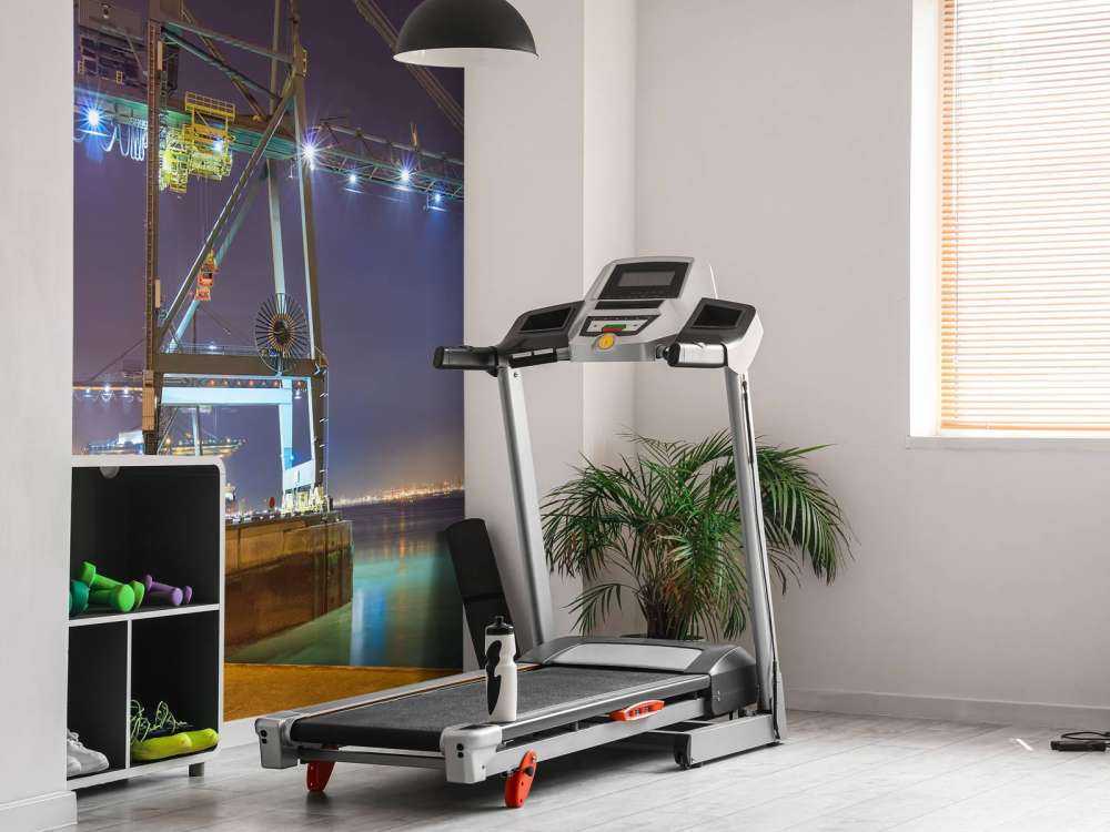 Vue nocturne du port illuminé d'Anvers