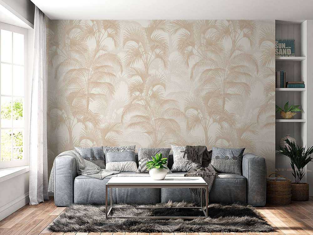 Palmiers tropicaux vintage - sable