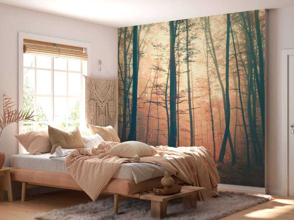 Forêt aux couleurs vintage