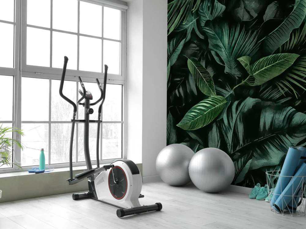 Green midnight jungle tropical escape