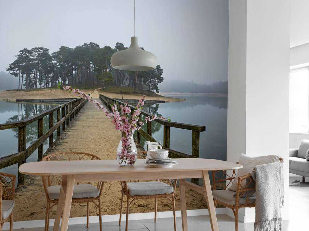 Une île dans le brouillard