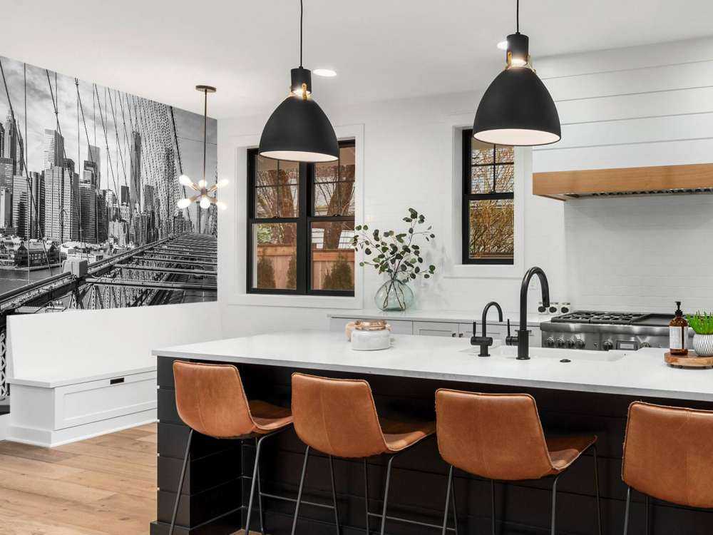 Un taxi sur le pont de Brooklyn