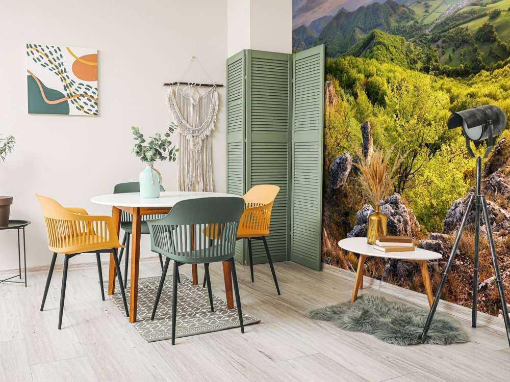 Paysage de montagne au printemps