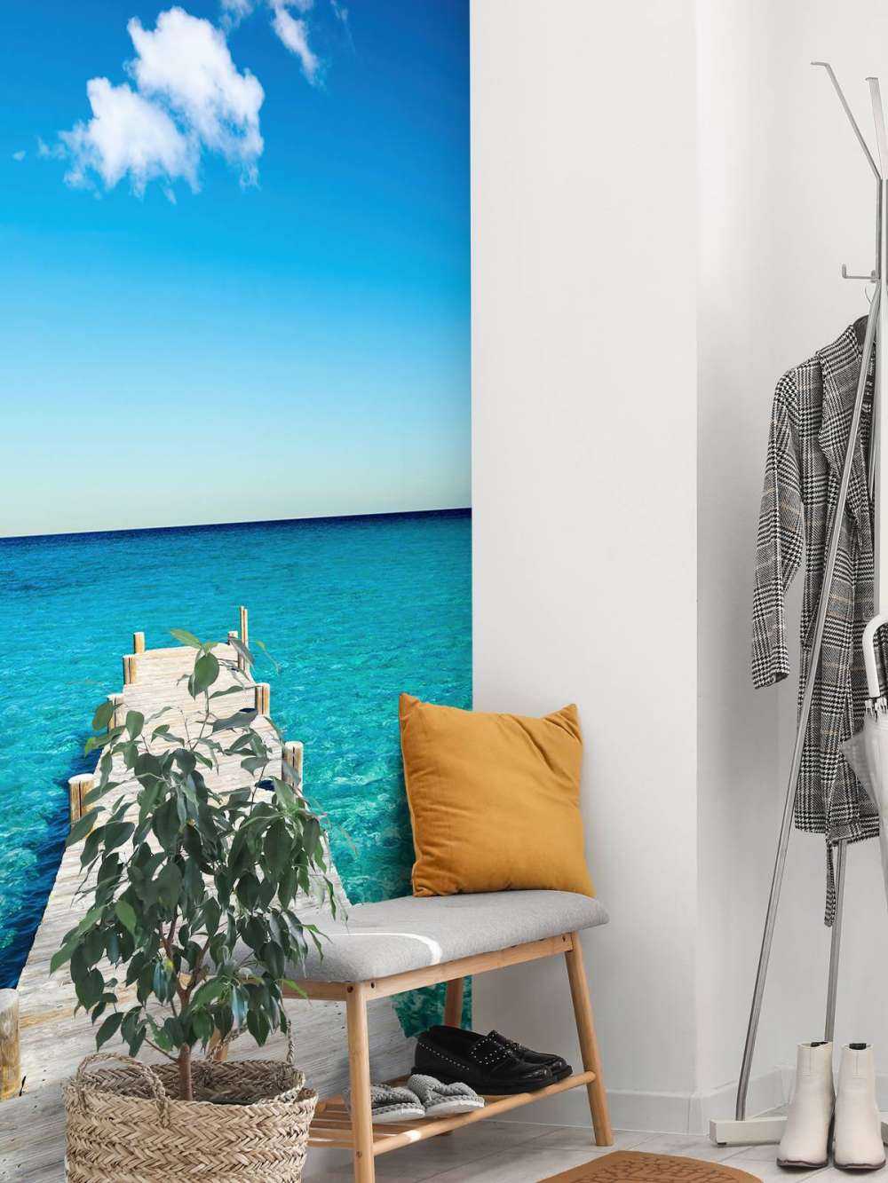 Remontant dans la mer