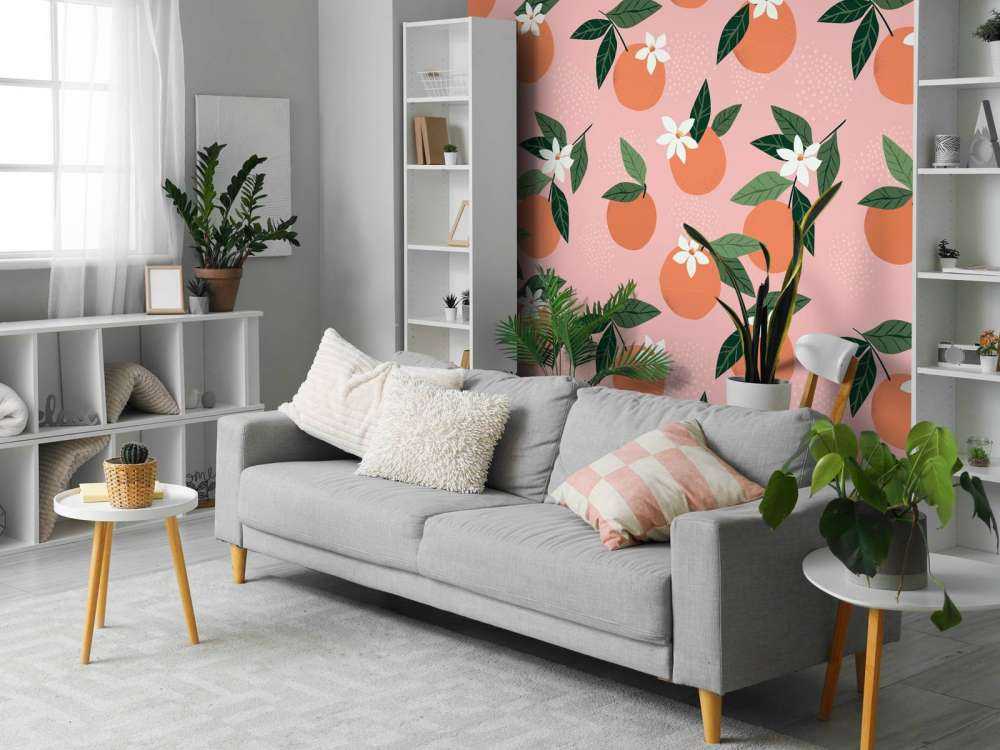 Motif avec des mandarines