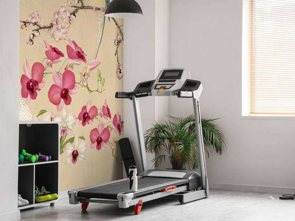 cacatoès chinoiserie florale