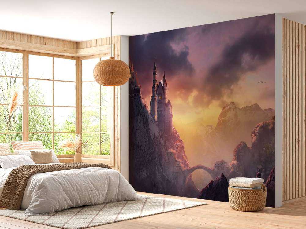 Château au coucher du soleil