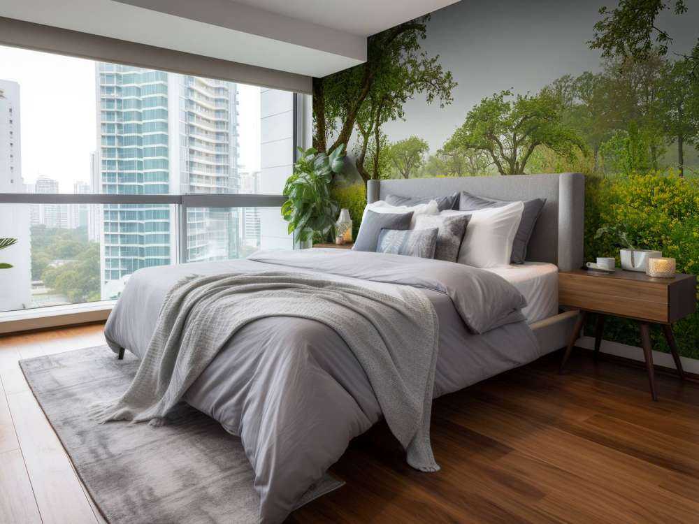 Promenade au millieu de fleurs jaunes