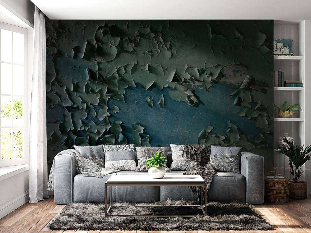 Peinture murale vieillie