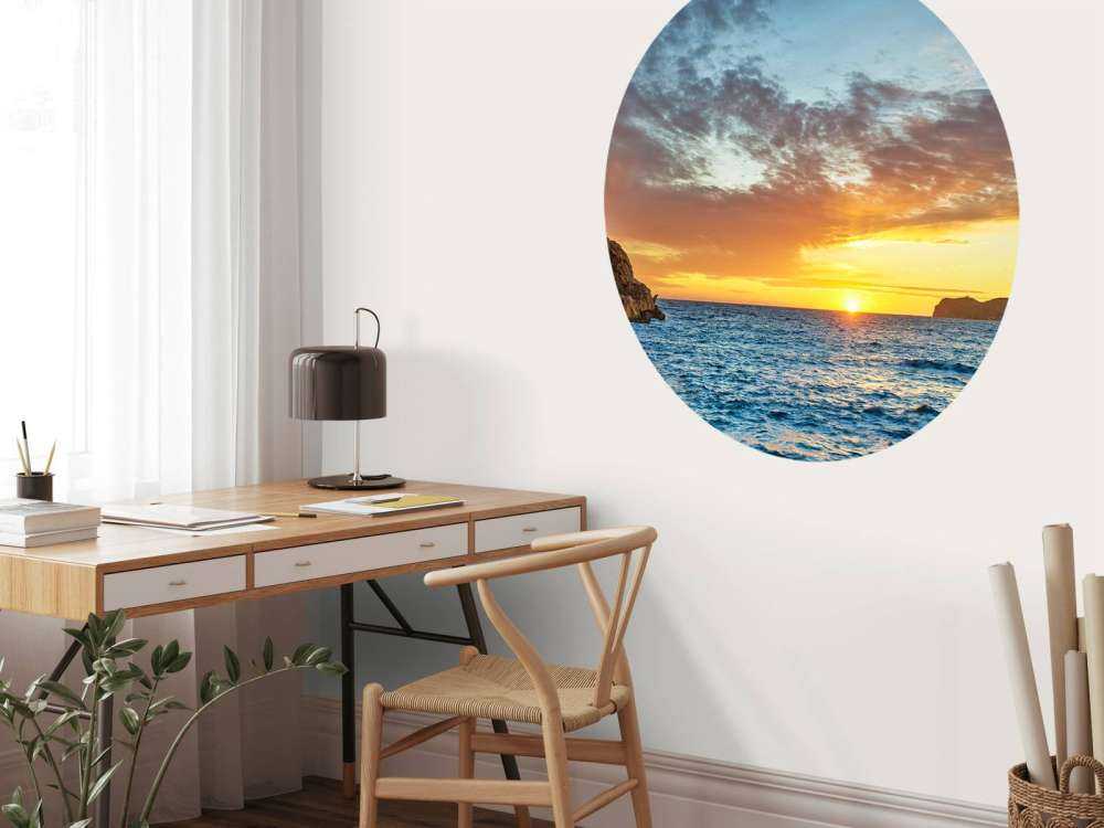 Coucher de soleil sur une île