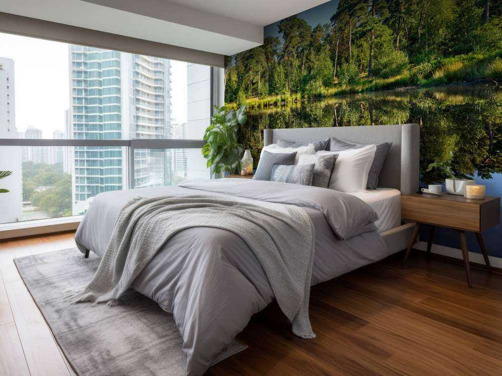 Réflexion dans les bosquets