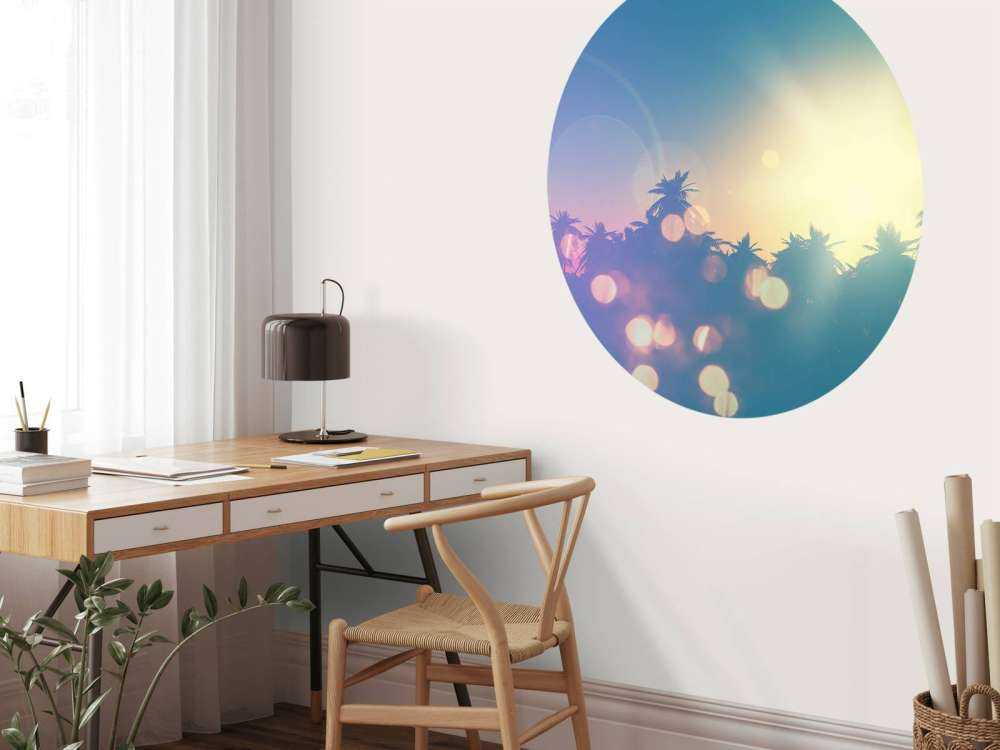 Palmiers avec effet rétro