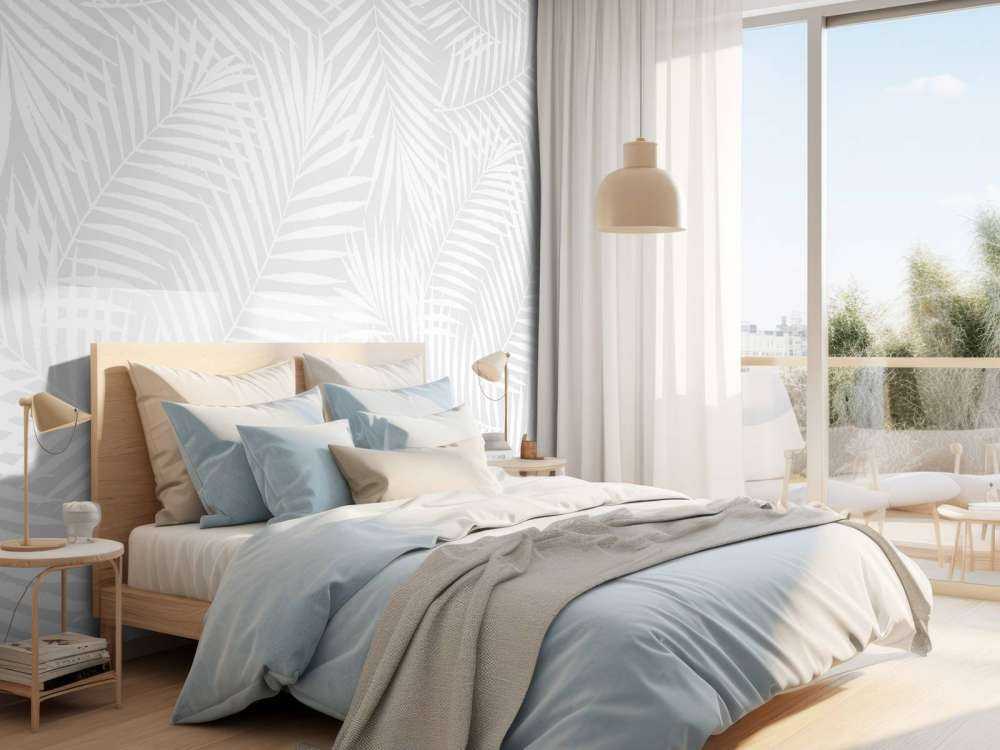 Motif avec feuille de palmier