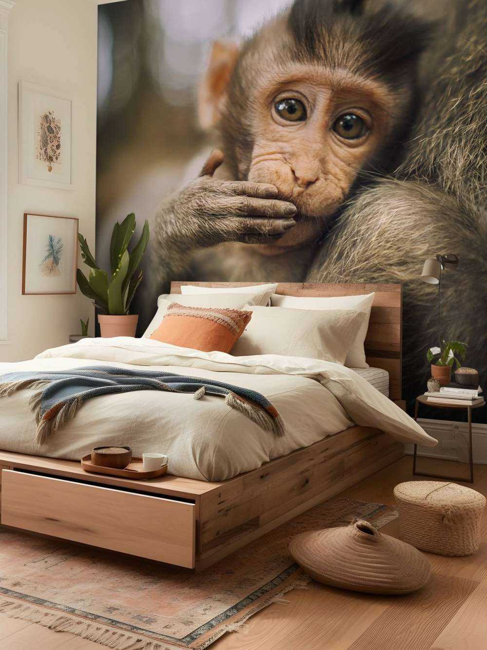 Gros plan d'un petit singe