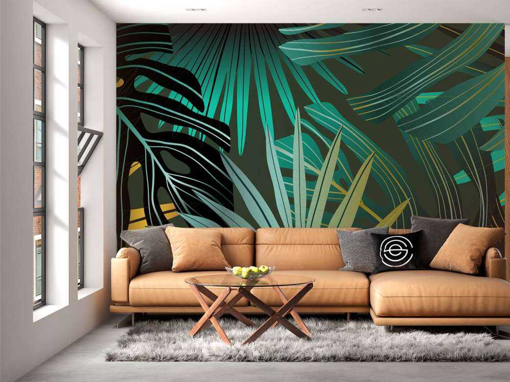 Panorama des feuilles tropicales