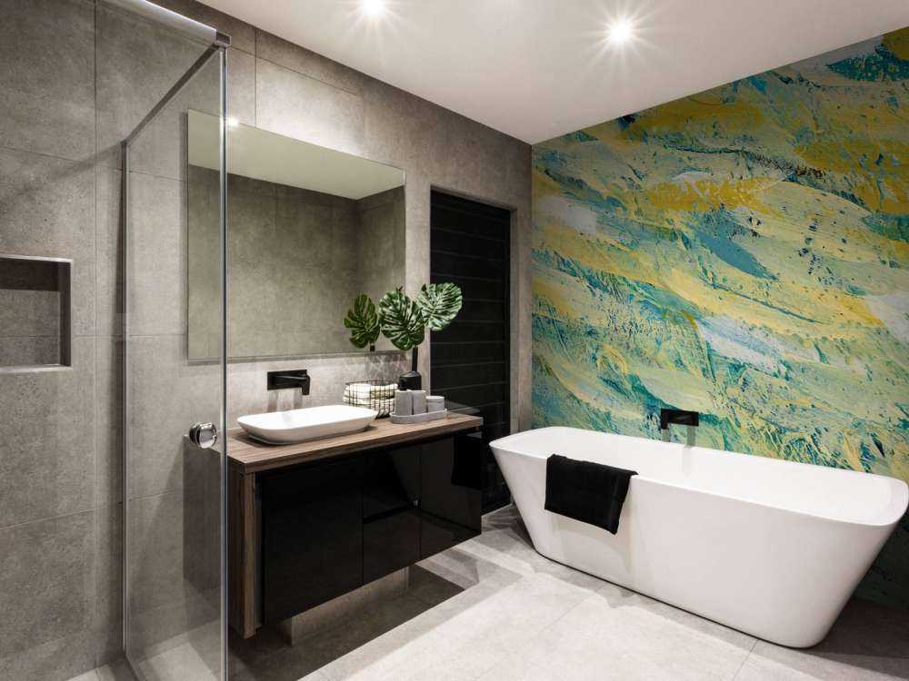 Coups de peinture colorées