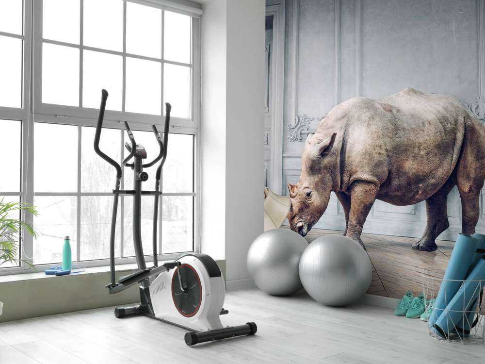 Rhinocéros avec abat-jour