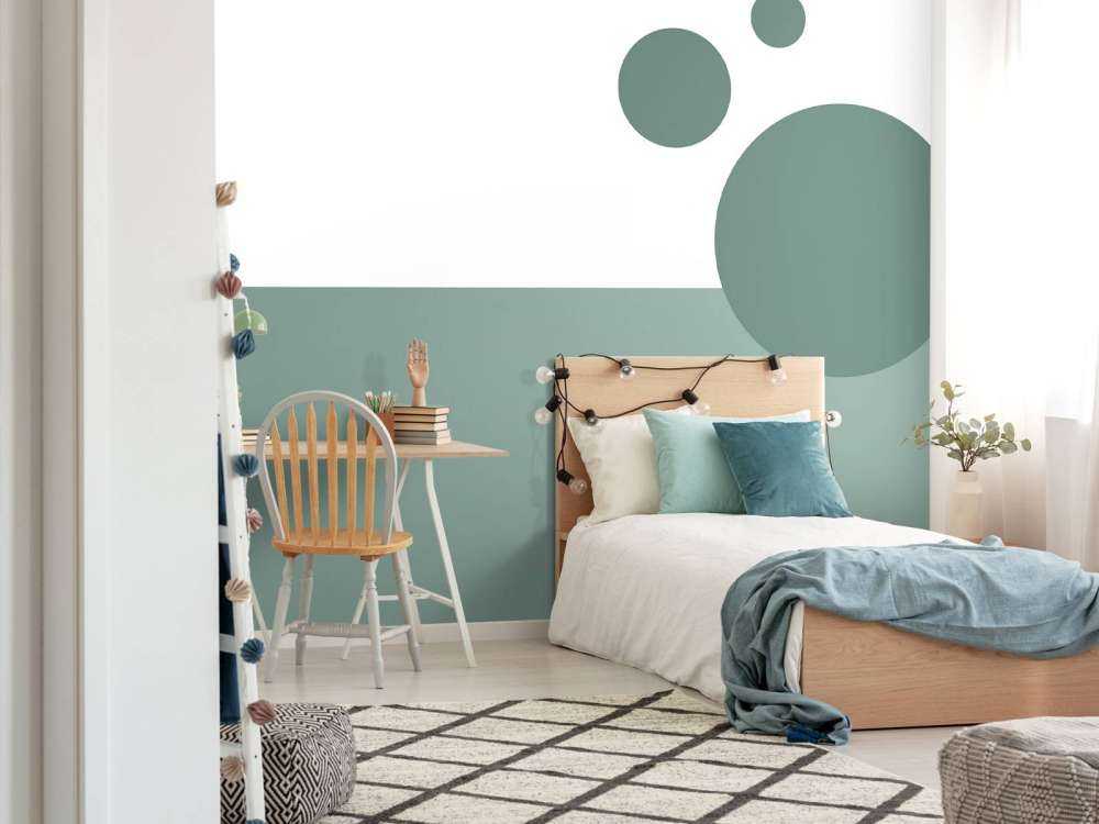 Plaines et cercles, vert