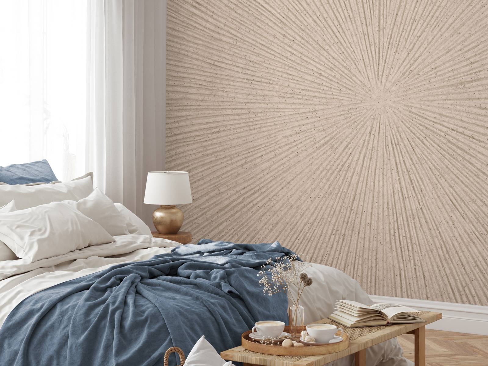 Lignes texturées en beige