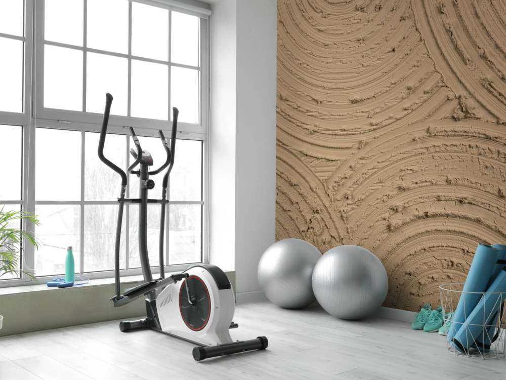 Cercles Zen avec structure en brun doré