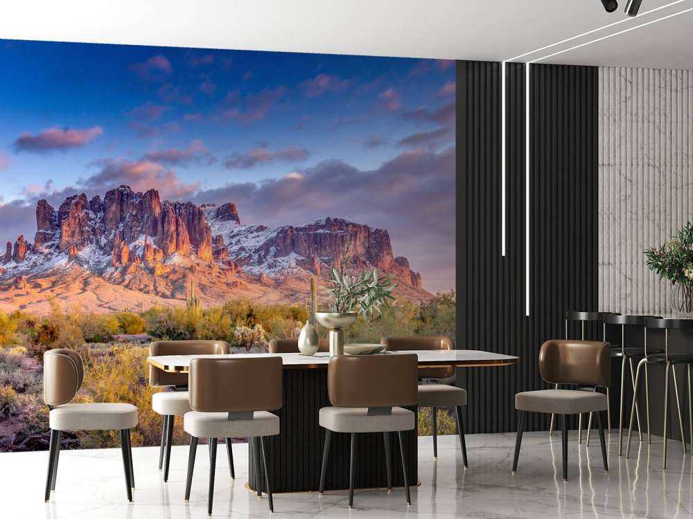 Cactus dans un paysage de montagne