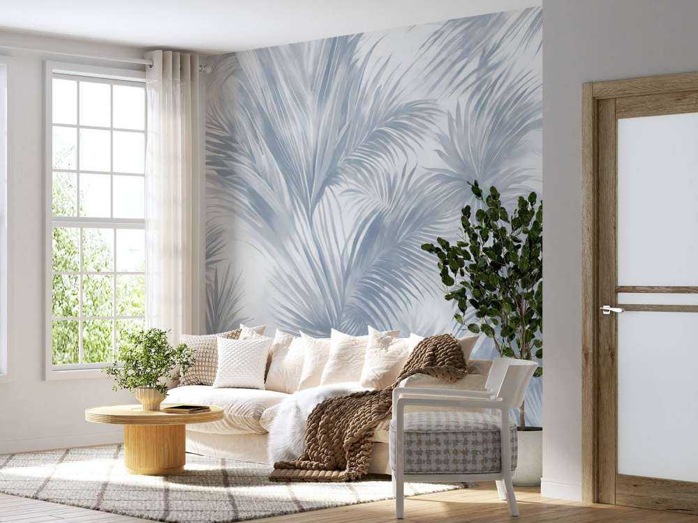 Palm Extravaganza Bleu