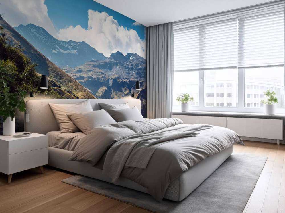 Panorama d'une route de montagne