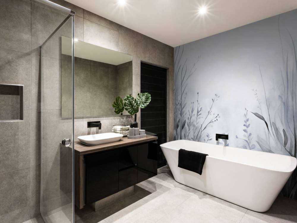 Jardin de paix - bleu frais