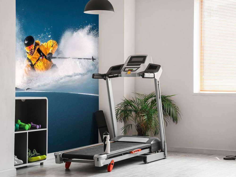 Descente dans une poudreuse profonde