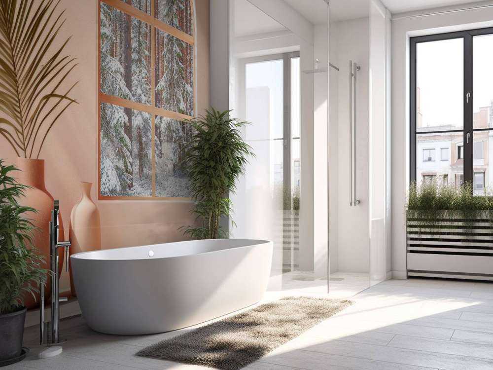 Silence neigeux dans la forêt de pins