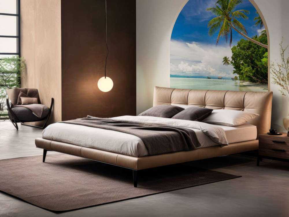 Île tropicale avec des palmiers