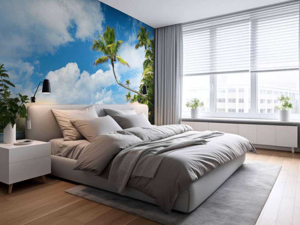 Palmiers au lagon turquoise