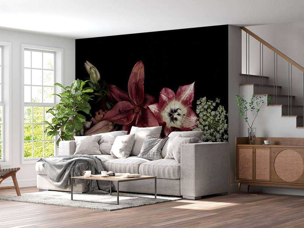 Fleurs colorées composition florale