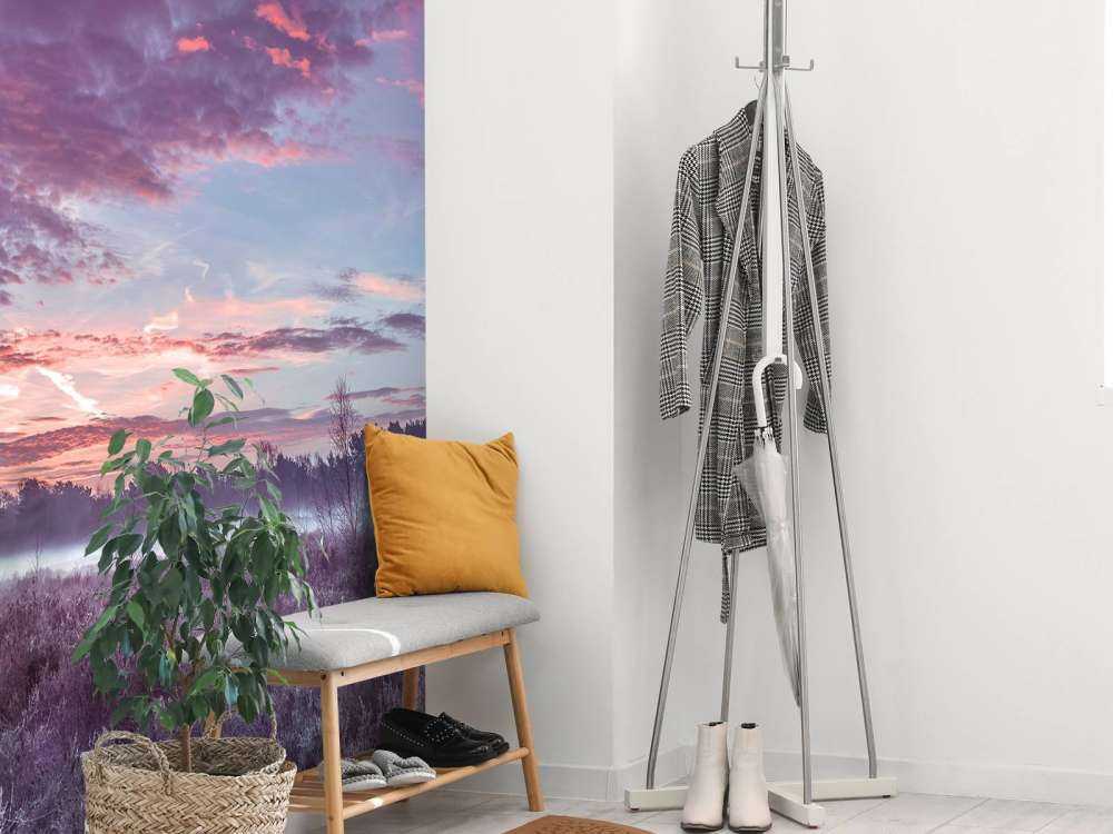 Prairie sous un ciel nuageux