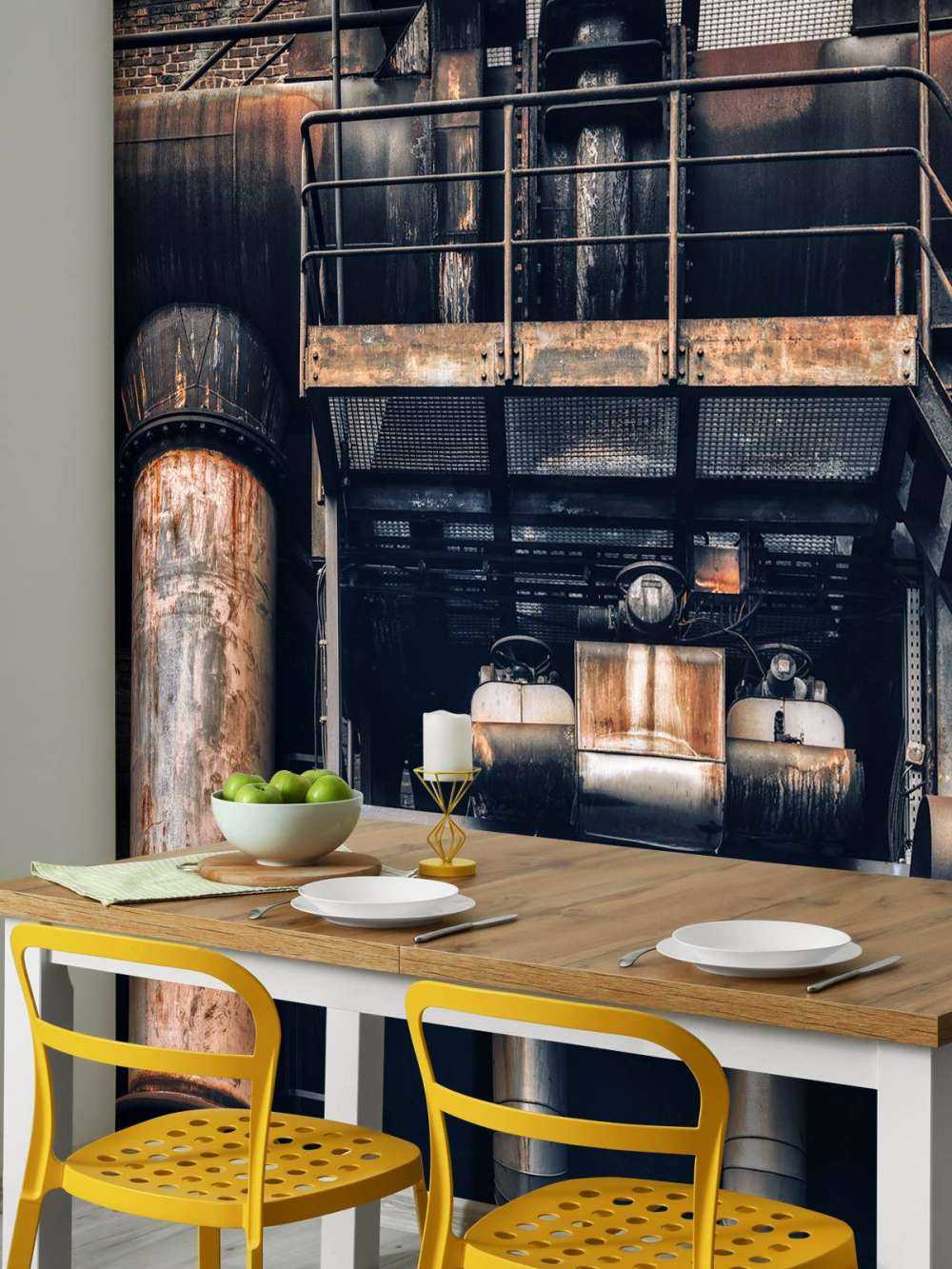 Tuyaux dans une ancienne usine