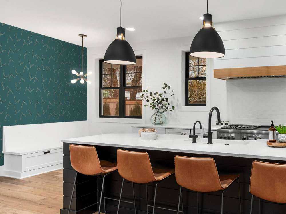 Motif de branches beu canard