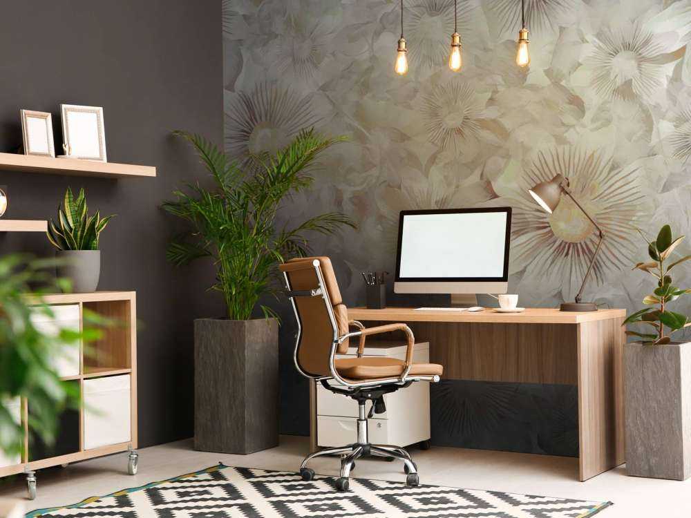 Élégance Botanique Aquarelle Gris Brumeux