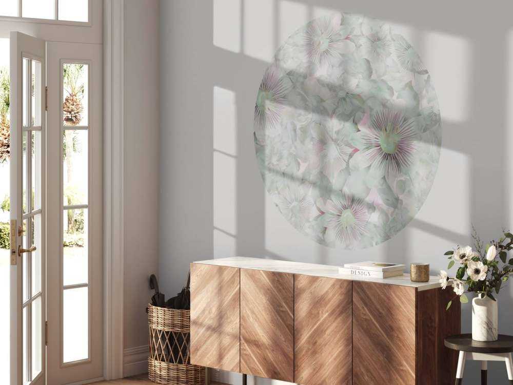 Élégance Botanique Aquarelle Rose Pâle