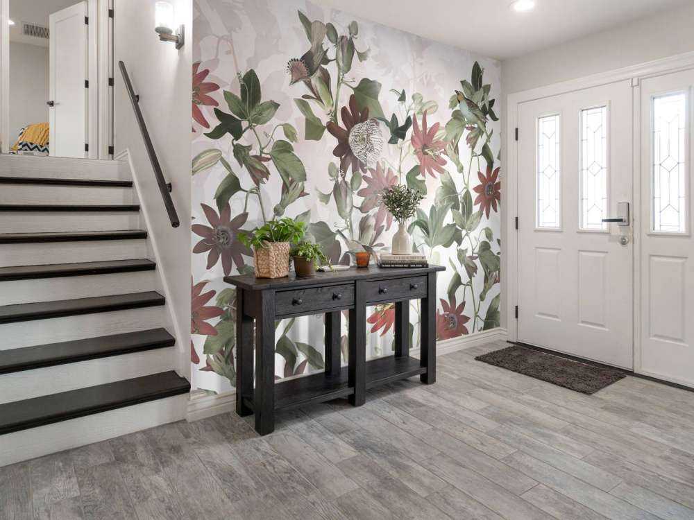 Sept oiseaux dans un feuillage enchanté - Jardin de rose