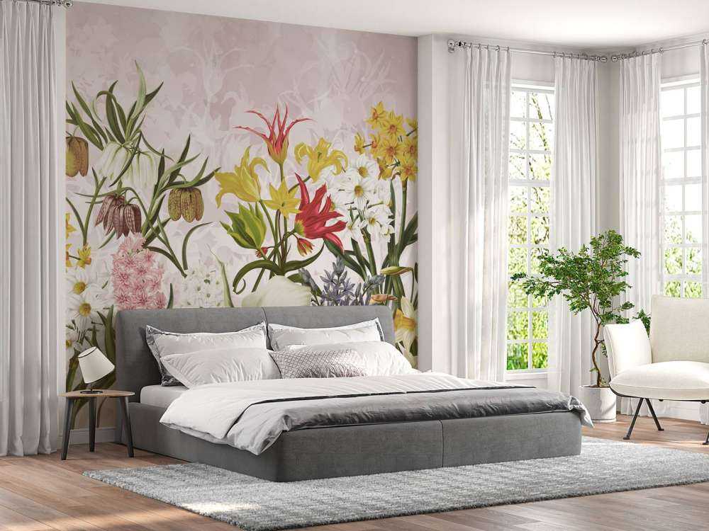 Fleurs de printemps - Rose pétale doux