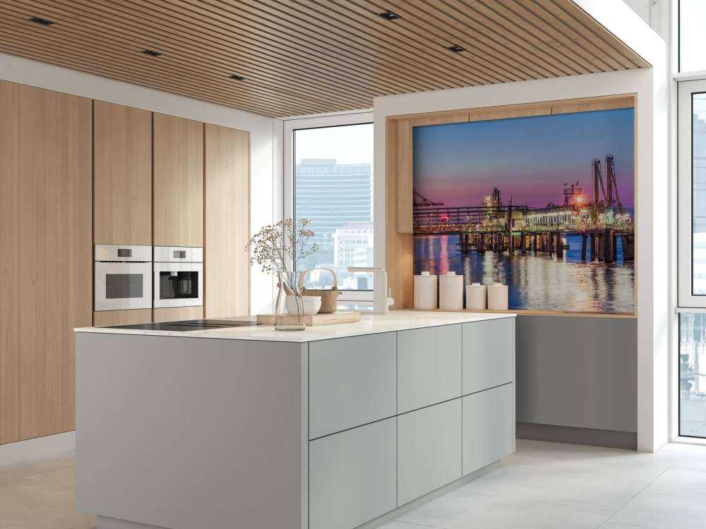 Port d'Anvers au coucher du soleil