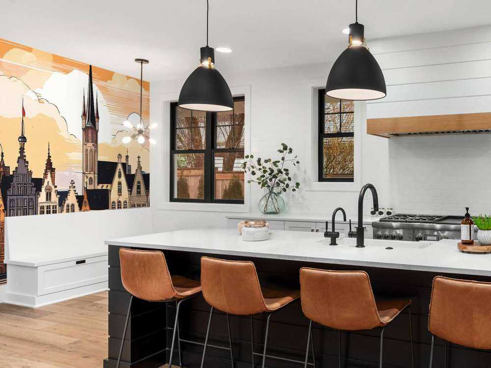 Illustration vintage de Gand