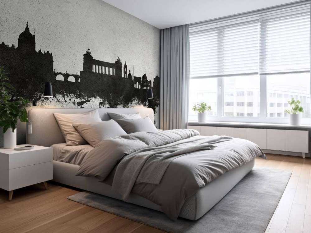 Aquarelle skyline, Rome