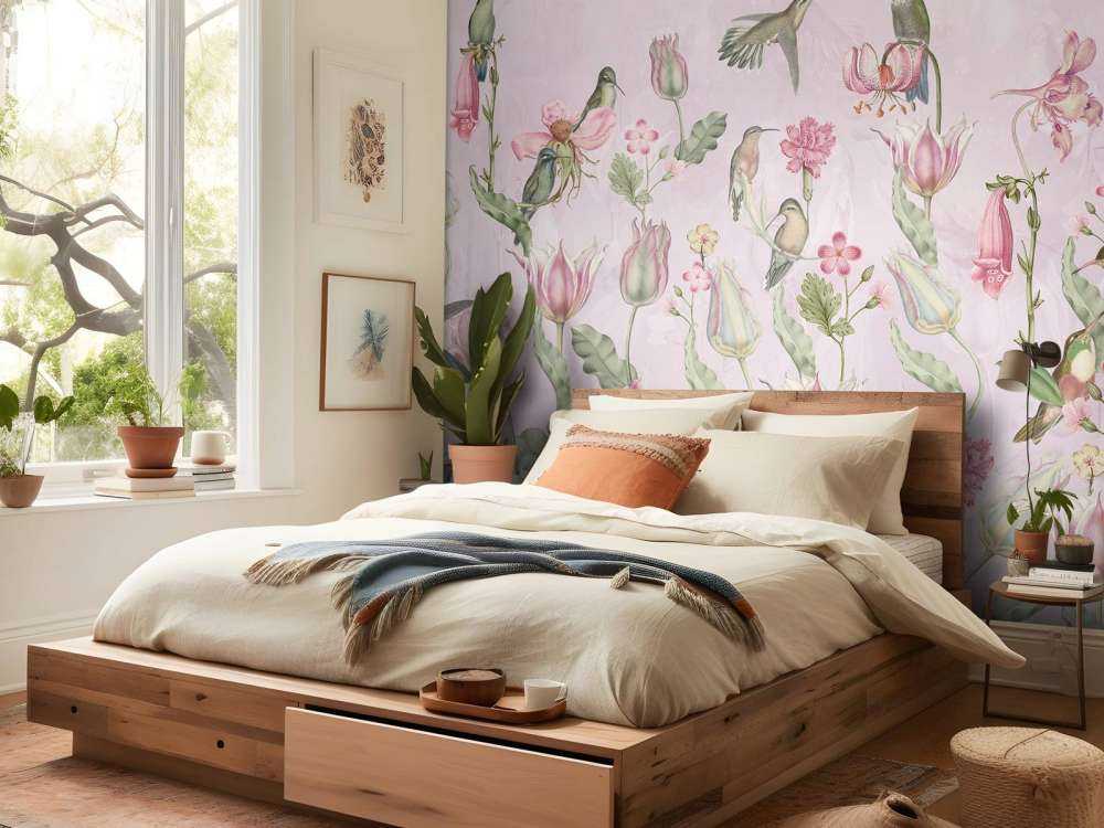 Symphonie des Colibris de Printemps - Rose en Fleurs